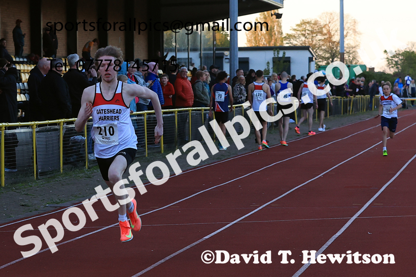 The 150 metres, 2026 NEGP 1, Monkton Stadium. Photo: David T. Hewitson/Sports for All Pics